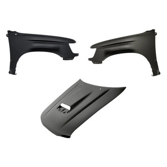 Replacement - 3-Piece (Hood Panel, Front Driver and Passenger Side Fender) (Standard Line)