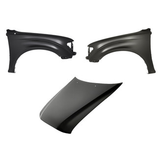 Replacement - 3-Piece (Hood Panel, Front Driver and Passenger Side Fender) (Standard Line)