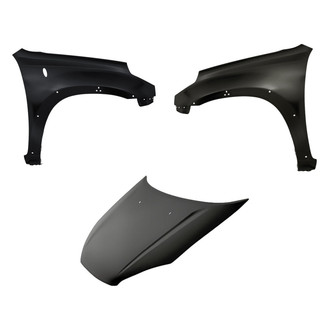 Replacement - 3-Piece (Hood Panel, Front Driver and Passenger Side Fender)