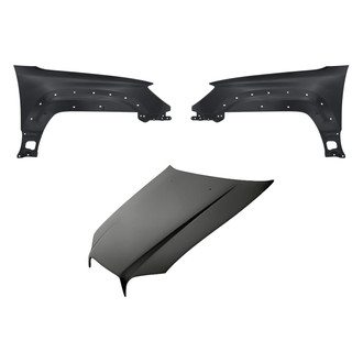 Replacement - 3-Piece (Hood Panel, Front Driver and Passenger Side Fender) (CAPA Certified)