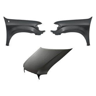 Replacement - 3-Piece (Hood Panel, Front Driver and Passenger Side Fender) (CAPA Certified)