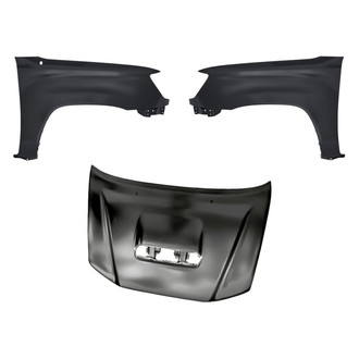 Replacement - 3-Piece (Hood Panel, Front Driver and Passenger Side Fender) (CAPA Certified)