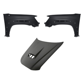 Replacement - 3-Piece (Hood Panel, Front Driver and Passenger Side Fender) (CAPA Certified)