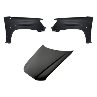 Replacement - 3-Piece (Hood Panel, Front Driver and Passenger Side Fender) (Standard Line)