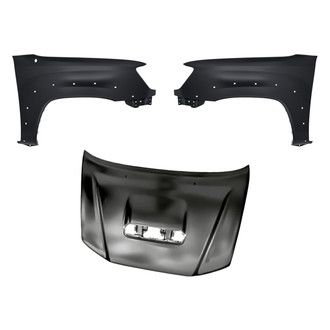 Replacement - 3-Piece (Hood Panel, Front Driver and Passenger Side Fender) (Standard Line)