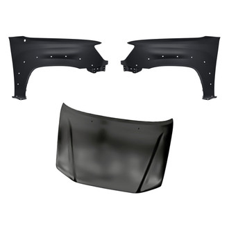 Replacement - 3-Piece (Hood Panel, Front Driver and Passenger Side Fender) (Standard Line)