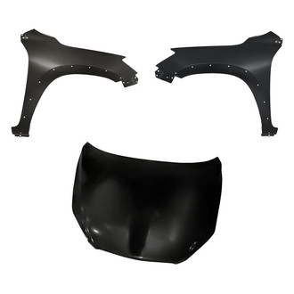 Replacement - 3-Piece (Hood Panel, Front Driver and Passenger Side Fender) (Standard Line)