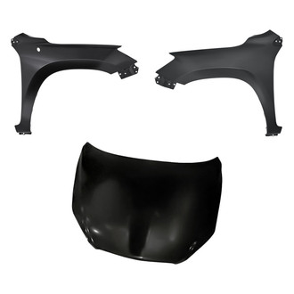 Replacement - 3-Piece (Hood Panel, Front Driver and Passenger Side Fender) (Standard Line)