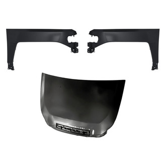 Replacement - 3-Piece (Hood Panel, Front Driver and Passenger Side Fender) (CAPA Certified)