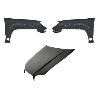 Replacement - 3-Piece (Hood Panel, Front Driver and Passenger Side Fender) (CAPA Certified)