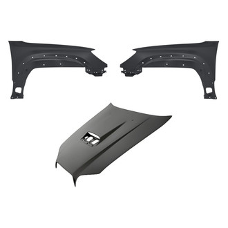 Replacement - 3-Piece (Hood Panel, Front Driver and Passenger Side Fender) (Standard Line)