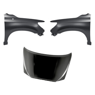 Replacement - 3-Piece (Hood Panel, Front Driver and Passenger Side Fender) (CAPA Certified)