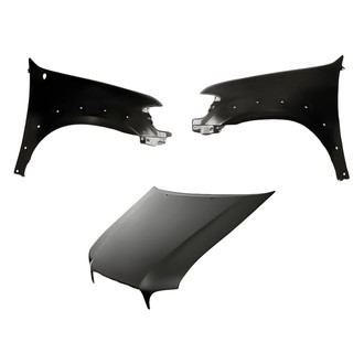 Replacement - 3-Piece (Hood Panel, Front Driver and Passenger Side Fender) (CAPA Certified)