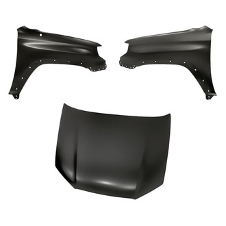 Replacement - 3-Piece (Hood Panel, Front Driver and Passenger Side Fender) (CAPA Certified)