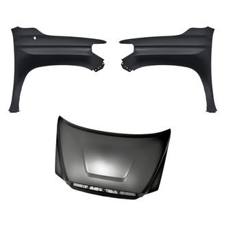 Replacement - 3-Piece (Hood Panel, Front Driver and Passenger Side Fender) (CAPA Certified)