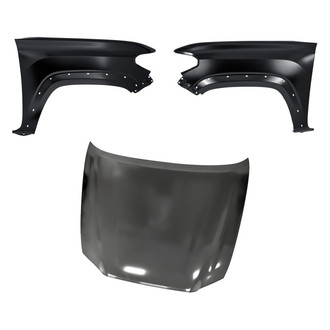 Replacement - 3-Piece (Hood Panel, Front Driver and Passenger Side Fender) (Standard Line)