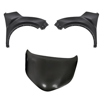 Replacement - 3-Piece (Hood Panel, Front Driver and Passenger Side Fender) (Standard Line)