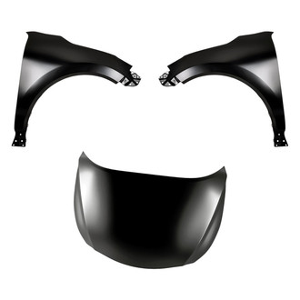 Replacement - 3-Piece (Hood Panel, Front Driver and Passenger Side Fender) (CAPA Certified)