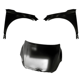 Replacement - 3-Piece (Hood Panel, Front Driver and Passenger Side Fender) (Standard Line)