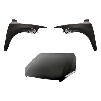 Replacement BNDL-205519 - 3-Piece (Hood Panel, Front Driver and Passenger Side Fender) (CAPA Certified)