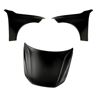 Replacement - 3-Piece (Hood Panel, Front Driver and Passenger Side Fender) (CAPA Certified)