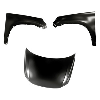 Replacement - 3-Piece (Hood Panel, Front Driver and Passenger Side Fender) (CAPA Certified)