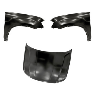 Replacement - 3-Piece (Hood Panel, Front Driver and Passenger Side Fender) (CAPA Certified)