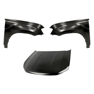 Replacement - 3-Piece (Hood Panel, Front Driver and Passenger Side Fender) (CAPA Certified)