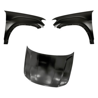 Replacement - 3-Piece (Hood Panel, Front Driver and Passenger Side Fender) (CAPA Certified)