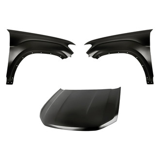 Replacement - 3-Piece (Hood Panel, Front Driver and Passenger Side Fender) (CAPA Certified)