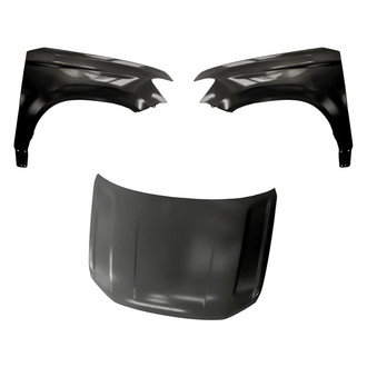 Replacement - 3-Piece (Hood Panel, Front Driver and Passenger Side Fender) (Standard Line)