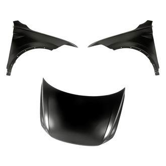 Replacement - 3-Piece (Hood Panel, Front Driver and Passenger Side Fender) (CAPA Certified)