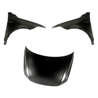 Replacement - 3-Piece (Hood Panel, Front Driver and Passenger Side Fender) (Standard Line)
