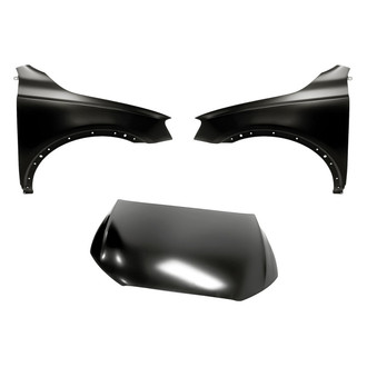 Replacement - 3-Piece (Hood Panel, Front Driver and Passenger Side Fender) (Standard Line)