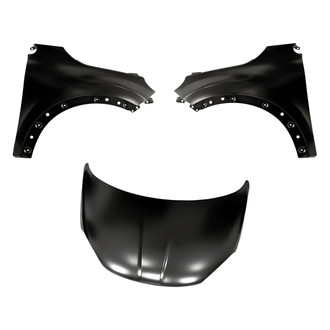 Replacement - 3-Piece (Hood Panel, Front Driver and Passenger Side Fender) (Standard Line)