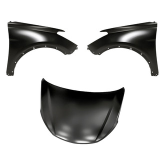 Replacement - 3-Piece (Hood Panel, Front Driver and Passenger Side Fender) (Standard Line)