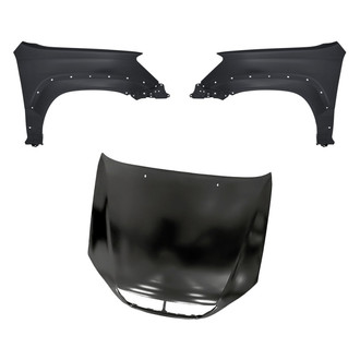 Replacement - 3-Piece (Hood Panel, Front Driver and Passenger Side Fender) (Standard Line)