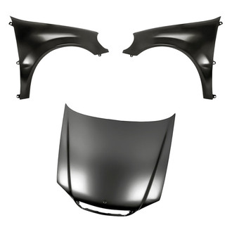 Replacement - 3-Piece (Hood Panel, Front Driver and Passenger Side Fender) (Standard Line)