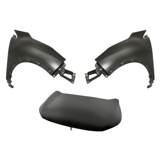 Replacement - 3-Piece (Hood Panel, Front Driver and Passenger Side Fender) (Standard Line)
