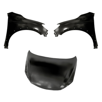 Replacement - 3-Piece (Hood Panel, Front Driver and Passenger Side Fender) (Standard Line)