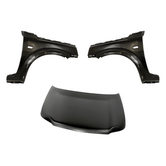 Replacement - 3-Piece (Hood Panel, Front Driver and Passenger Side Fender) (Standard Line)