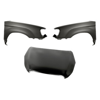 Replacement - 3-Piece (Hood Panel, Front Driver and Passenger Side Fender) (Standard Line)