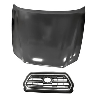 Replacement - 2-Piece (Hood Panel, Grille) (Standard Line)