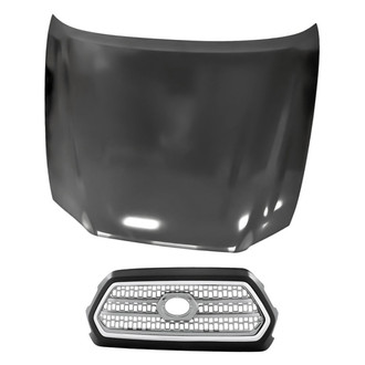 Replacement - 2-Piece (Hood Panel, Grille) (Standard Line)
