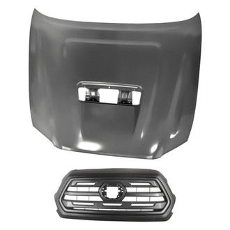 Replacement - 2-Piece (Hood Panel, Grille) (Standard Line)