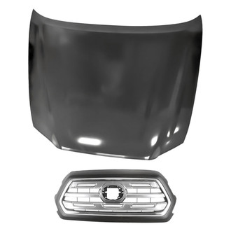 Replacement - 2-Piece (Hood Panel, Grille) (Standard Line)