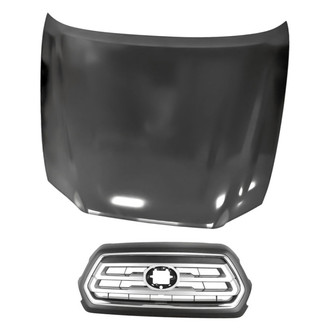 Replacement - 2-Piece (Hood Panel, Grille) (Standard Line)