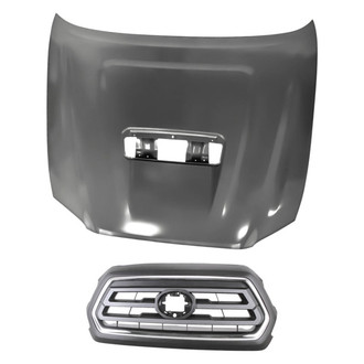 Replacement - 2-Piece (Hood Panel, Grille) (Standard Line)
