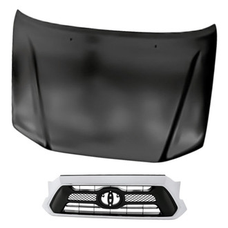 Replacement - 2-Piece (Hood Panel, Grille) (Standard Line)