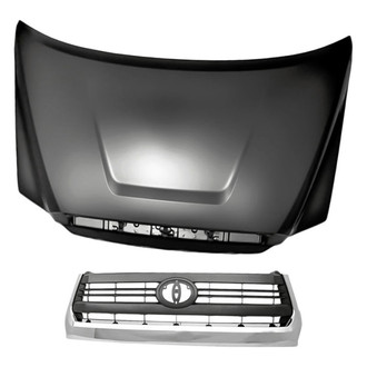 Replacement - 2-Piece (Hood Panel, Grille) (Standard Line)